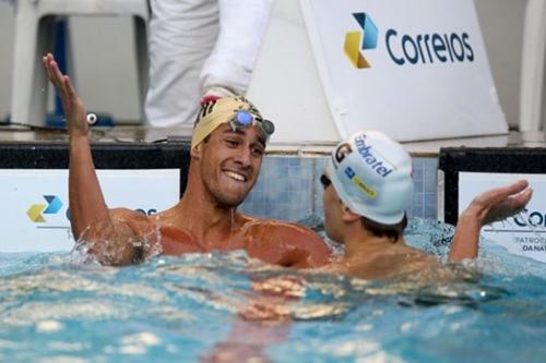 Henrique Martins e Cesar Cielo / Foto: Satiro Sodré