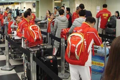 Equipe chinesa de ginástica artística / Foto: Infraero