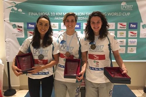 Medalhista olímpica começou o ano com a prata na primeira etapa da Copa do Mundo de Maratona Aquática, no último sábado (4) / Foto: FINA