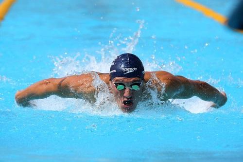 O atleta de Resende (RJ) se prepara para o Troféu Maria Lenk, seletiva para o Mundial Júnior / Foto: Satiro Sodré/SSPress/CBDA