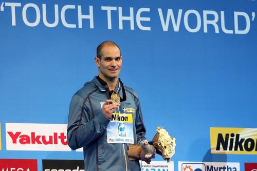 Ouro - Nicholas Santos - 50m borboleta / Foto: Satiro Sodré / AGIF