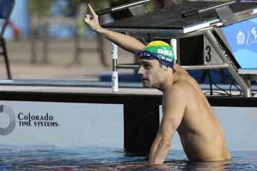 Leonardo De Deus leva bronze/ Foto: Satiro Sodré/ Agif