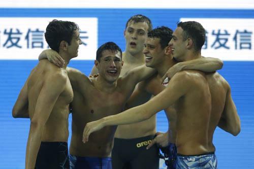 Revezamento 4X200M é ouro com recorde mundial na China  / Foto: Satiro Sodré/SSPress/CBDA