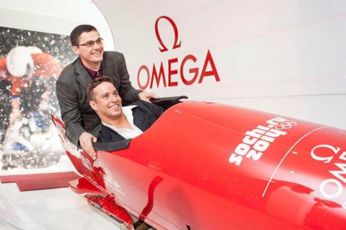 Alexander Popov e Chad le Clos em Sochi 2014 / Foto: Divulgação OMEGA