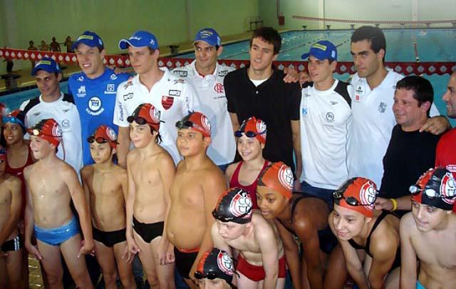 O campeão mundial e olímpico apresentou grupo de excelência para lutar por finais e pódio em competições internacionais; Instituto Cesar Cielo gerencia projeto / Foto: Divulgação Cesar Cielo