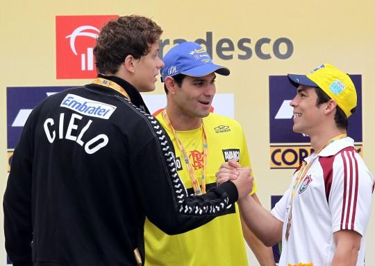 Cesar Cielo, Nicholas Dias e Kaio Marcio estarão presentes em Guaratinguetá  / Foto: Satiro Sodré / CBDA