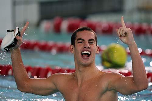 Henrique Painhas, do Curtibano/PR, fez o melhor tempo dos 100m costas juvenil 2, com 59s62 / Foto: Satiro Sodré / Divulgação CBDA