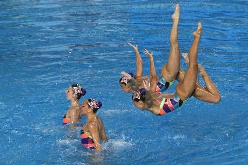 Na próxima semana o Parque Aquático Maria Lenk abrigará um dos esportes mais plásticos do programa olímpico: O nado sincronizado / Foto: Satiro Sodré/AGIF