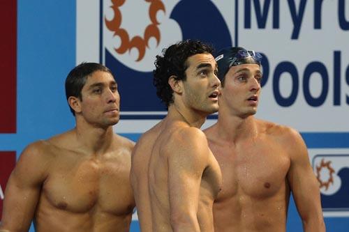 4x200m livre - Waked, Thiago e Samuel / Foto: Satiro Sodré / CBDA