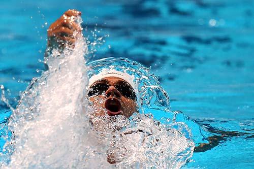 Leo de Deus, classificado para a semifinal dos 200m costas / Foto:  Satiro Sodre/SSPress