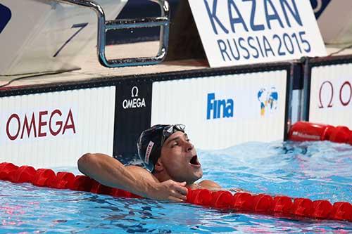 Nicholas Santos, melhor tempo da semifinal dos 50m borboleta / Foto: Satiro Sodré / Divulgação CBDA