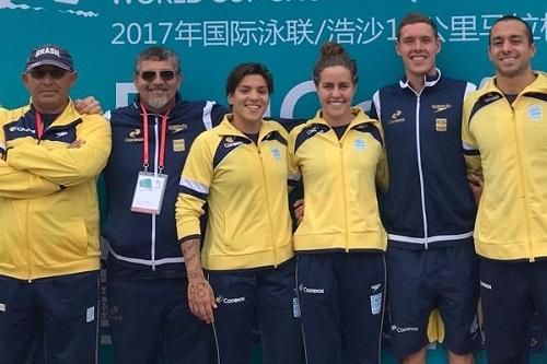 Ana Marcela e Allan do Carmo buscam os primeiros lugares do ranking mundial da Copa do Mundo / Foto: CBDA/Divulgação