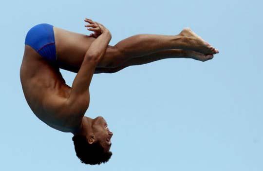 O brasileiro  Luis Felipe Outerelo não passou das eliminatórias na prova individual / Foto: Satiro Sodré / Divulgação CBDA 