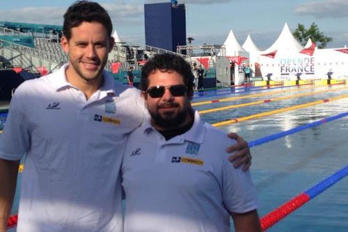 O nadador Thiago Pereira ficou com a medalha de ouro nos 200 m medley do Open da França de Natação / Foto:  Divulgação