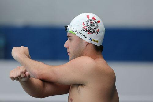  Thiago Pereira, que brilhou em Londres depois de superar Michael Phelps e garantir a medalha de prata nos 400 metros medley, também não teve o vínculo renovado com o Corinthians / Foto: Satiro Sodré/AGIF