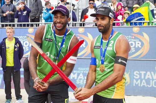 Pedro e Evandro / Foto: Divulgação / FIVB