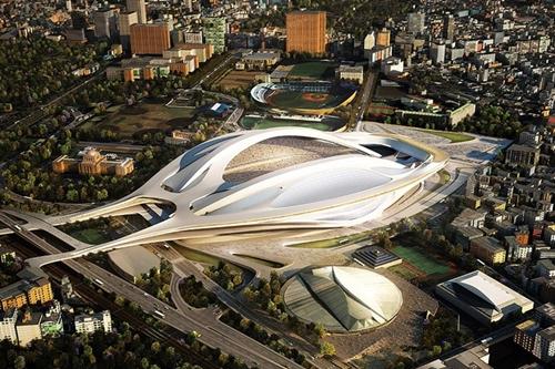 Projeto para o Estádio Olímpico dos Jogos de 2020, em Tóquio: US$ 1,7 bilhões / Foto: Divulgação