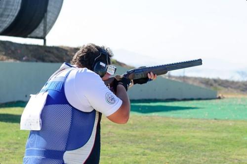 Vice-campeão olímpico em Londres 2012, italiano Massimo Fabbrizi venceu a prova da fossa olímpica / Foto: ISSF