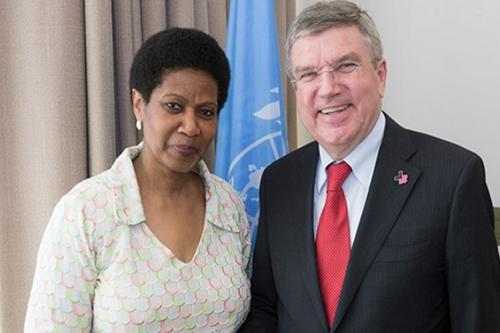 Presidente da entidade Thomas Bach foi nomeado membro da ElesPorElas pela ONU Mulheres / Foto: Ian Jones / COI