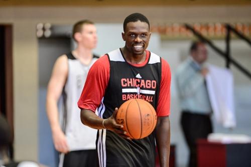 Luol Deng treina na sede do Clube de Regatas do Flamengo, no Rio / Foto: Rio 2016 / Alex Ferro