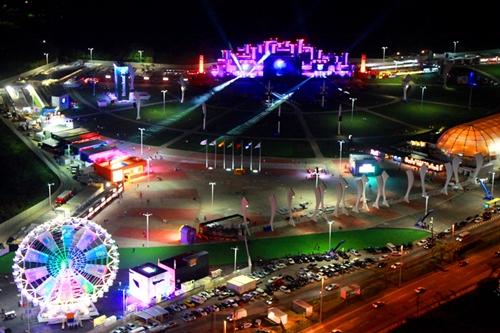 Parque dos Atletas, na região da Barra da Tijuca, dá lugar à Cidade do Rock / Foto: Rock in Rio / Divulgação