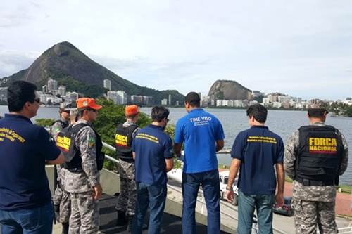 Primeira visita técnica da equipe conjunta foi à Lago Rodrigo de Freitas / Foto: Sesge / Divulgação