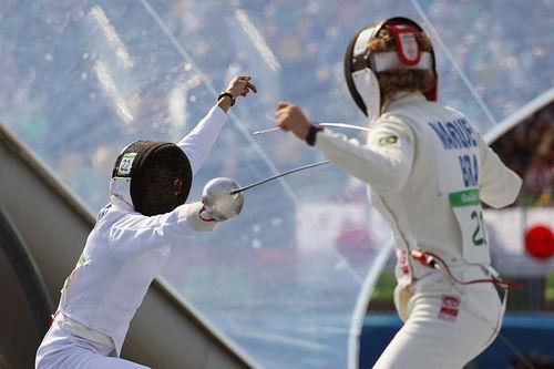 Yane teve a pior exibição de esgrima da sua carreira / Foto: Rob Carr / Getty Images