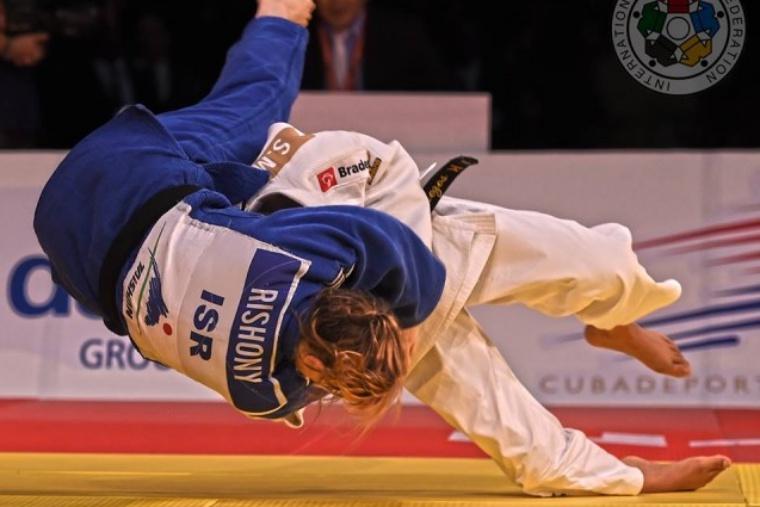 Sarah Menezes venceu a final contra a israelense Shira Rishony com um ippon / Foto: IJF