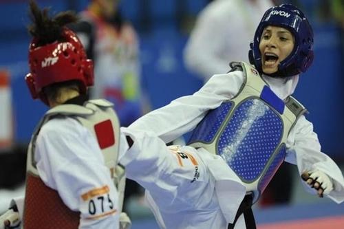 Sem bandeira, iraniana refugiada na Bélgica estará na Rio 2016 / Foto: WTF / Divulgação