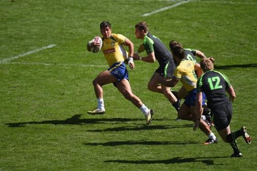 Brasil enfrenta o País de Gales em partida das quartas de final da Copa Sevens, em Londres: no Rio 2016, esporte retorna aos Jogos Olímpicos após 92 anos / Foto: Christopher Lee / Getty Images