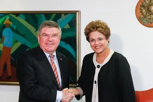 Thomas Bach, presidente do COI, e Dilma Rousseff / Foto: Roberto Stuckert Filho / PR