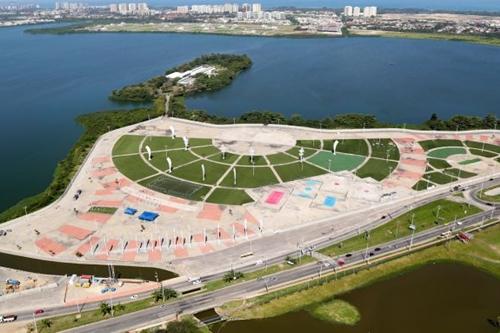 Museu Olímpico será instalado na Ilha de Pombeba, atrás do Parque dos Atletas, na Barra da Tijuca / Foto: Cidade Olímpica