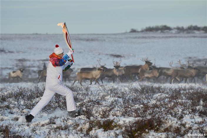 Chama olímpica viaja pela Rússia / Foto: Sochi 2014