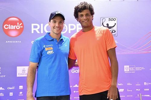 Na chave de duplas, favoritos Bruno Soares e Jamie Murray enfrentam brasileiro Marcelo Demolliner e neozelandês Marcus Daniell / Foto: João Pires/Fotojump