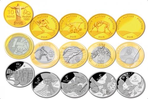 Moedas comemorativas dos Jogos Rio 2016 serão lançadas em agosto / Foto: Banco Central