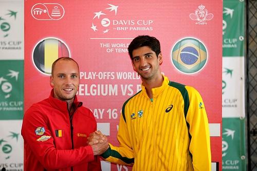 Estreante brasileiro encara o top 15 David Goffin a partir das 9h (de Brasília) em Oostende / Foto: Cristiano Andujar/CBT