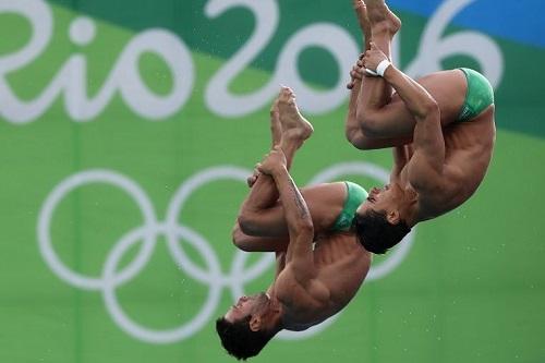 Hugo Parisi e Jackson Rondinelli terminam em oitavo lugar na Rio 2016, com 368,52 pontos / Foto: Vitor Silva / CBDA