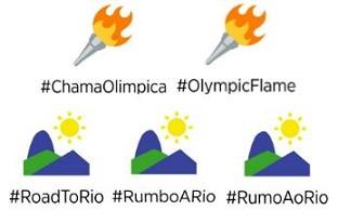 Tweets com hashtags como #ChamaOlimpica e #RumoAoRio terão emojis especiais na plataforma para celebrar a chegada da tocha ao Brasil  / Foto: Divulgação