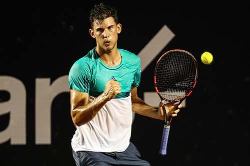 O jovem Dominic Thiem, um dos novos nomes do circuito mundial de tênis, derrotou o espanhol David Ferrer, nesta sexta-feira/ Foto: Fotojump