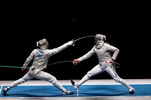 Campeonato Mundial por Equipe do Sabre Masculino, competição que fechou o Evento-Teste da Esgrima na Arena Carioca 3 / Foto: Gabriel Heusi/brasil2016.gov.br