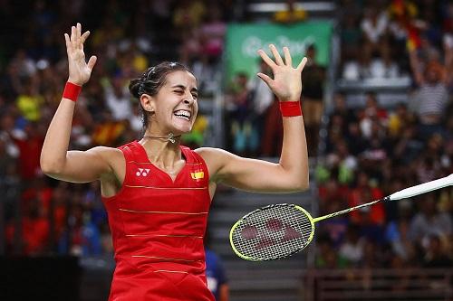 Ouro no torneio de simples, Carolina Marin é primeira não-asiática campeã Olímpica no esporte / Foto: Clive Brunskill/Getty Images