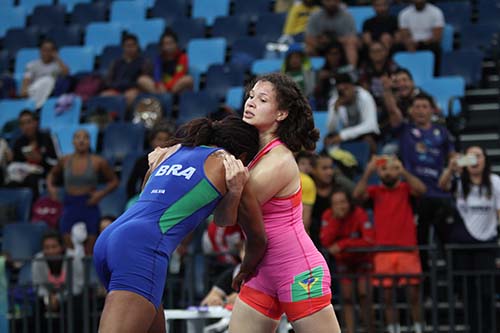 Lais Nunes conquistou a medalha de bronze / Foto: Caio Baptista/CBW