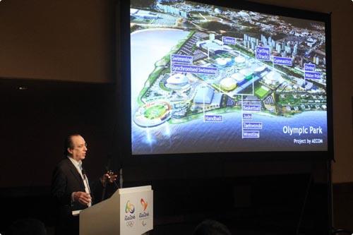 Leonardo Gryner, Diretor Geral do Rio 2016™, palestra em um dos eventos preparatórios para o Debriefing / Foto: Rio 2016™/Ricardo Cassiano