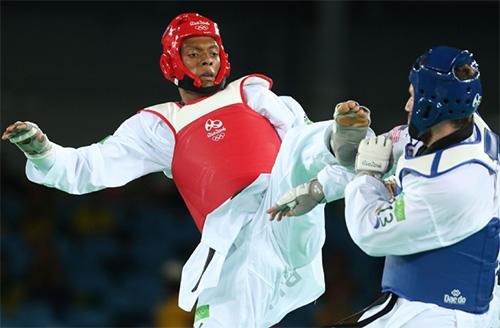 Maicon de Andrade avançou para as quartas de final no taekwondo / Foto: Saulo Cruz/Exemplus/COB