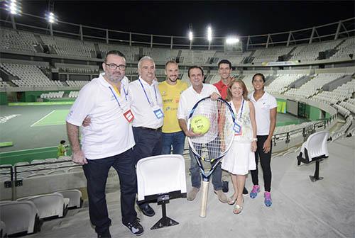  Prefeito apresenta a quadra central do Centro de Tênis da Rio-2016 / Foto: J. P. Engelbrecht / Fotos Públicas (11/12/2015)