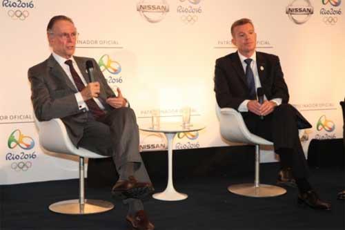 Carlos Arthur Nuzman e Carlos Ghosn no anúncio oficial / Foto: Rio 2016