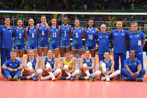 Seleção feminina de vôlei inicia bem a luta pelo tri nos Jogos Olímpicos / Foto: Divulgação/FIVB