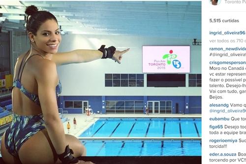 Ingrid posa em seu primeiro treino em Toronto e se assusta com comentários / Foto: Reprodução / Instagram