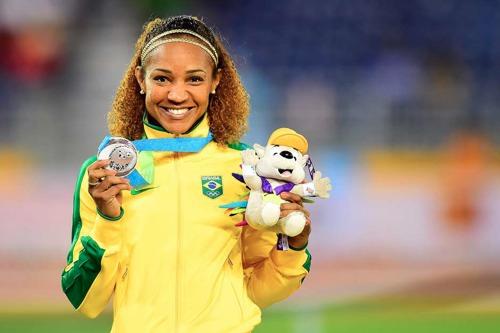 A brasileira ficou atrás apenas da campeã/ Foto:Wagner Carmo / CBAT