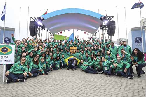 Brasil participa da cerimônia oficial de boas-vindas em Lima/ Foto: Wander Roberto/COB